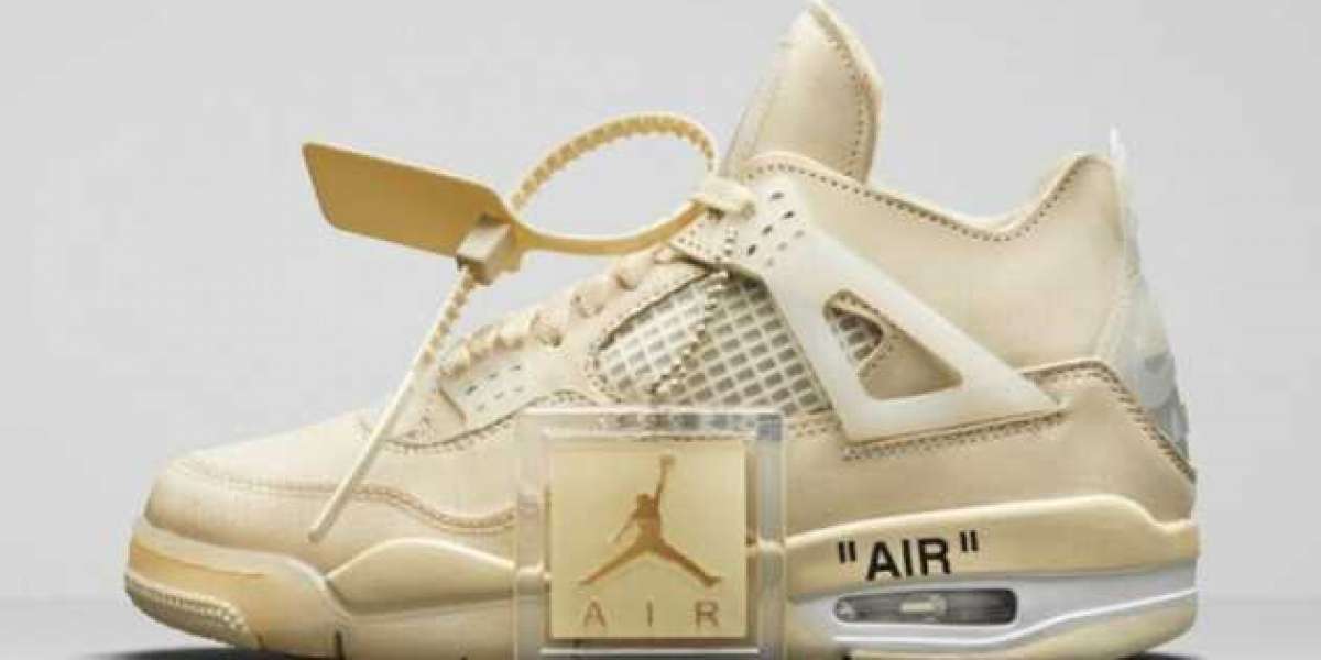 Do you also want to bring a pair of Off-White x Air Jordan 4 "Sail" to support public welfare?