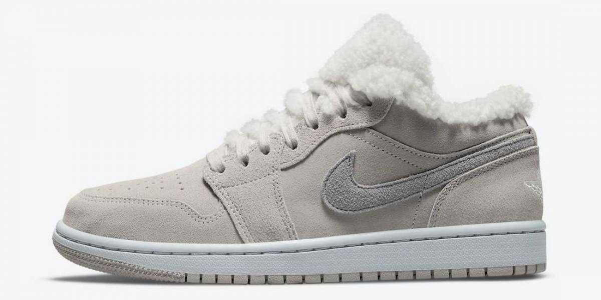 To one pair of Air Jordan 1 Low "Sherpa Fleece" DO0750-002 this winter is not cold!