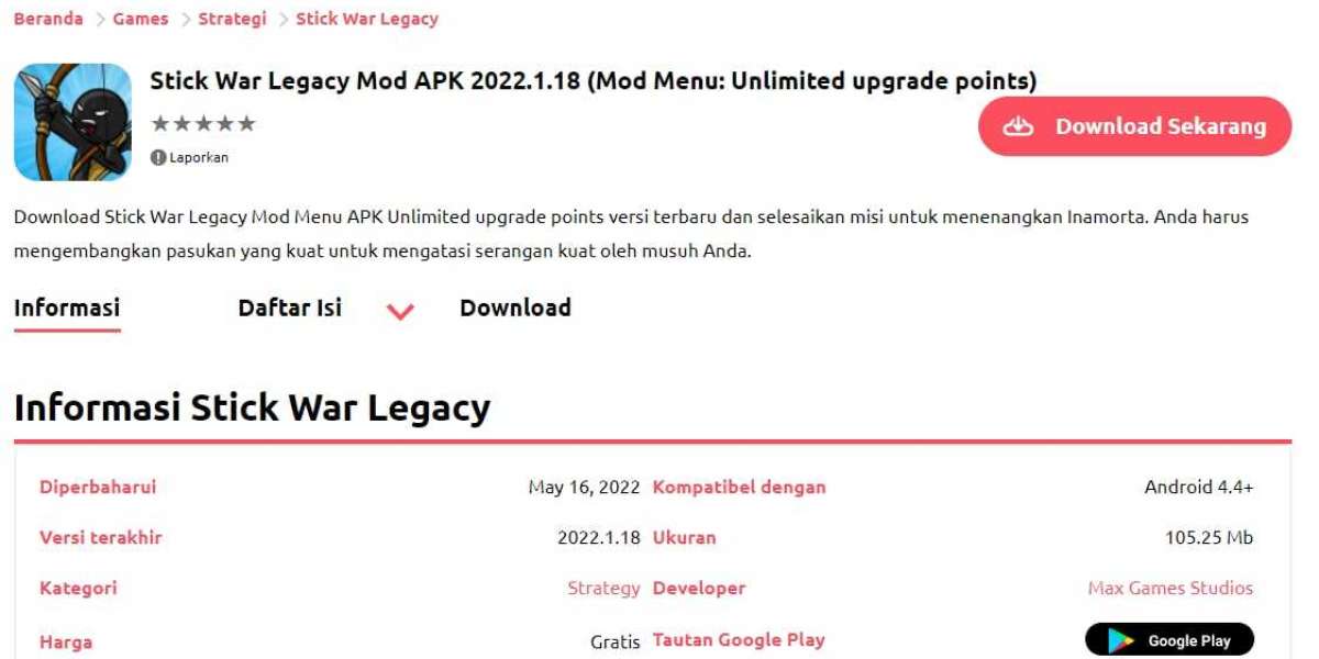 Mainkan sekarang Stick War Legacy Mod APK di Android.