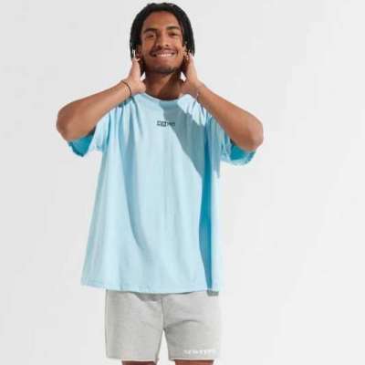 Statement Oversized Tee - Light Blue | NewType Profile Picture