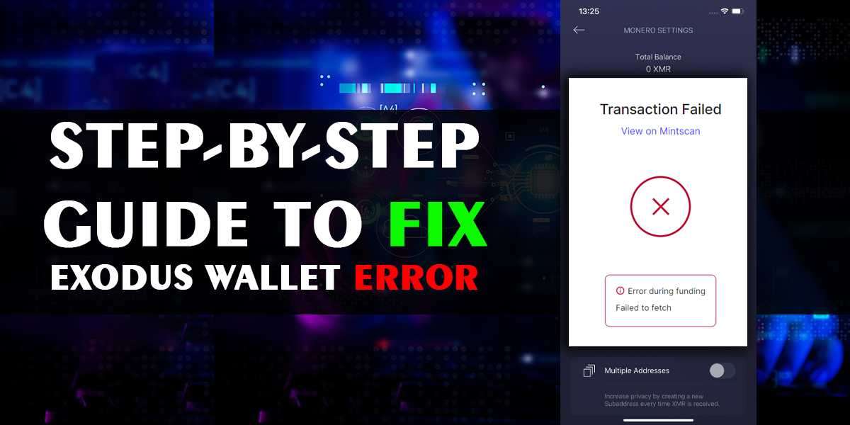 Step-by-Step Guide to Fix Exodus Wallet Error