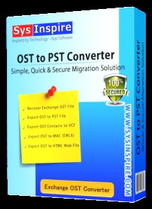 SysInspire OST to PST Converter software