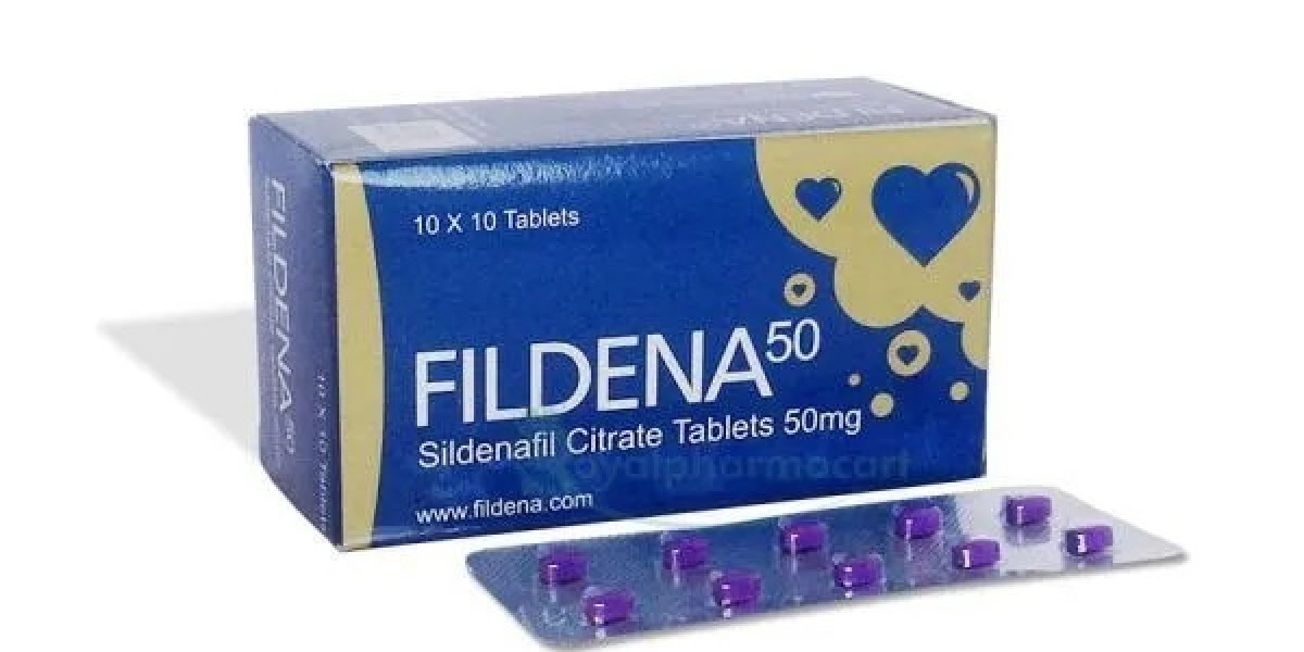 How does Fildena 50mg tablet work for ED treatment?