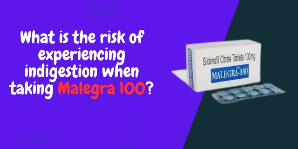 What is the risk of experiencing indigestion when taking Malegra 100?
