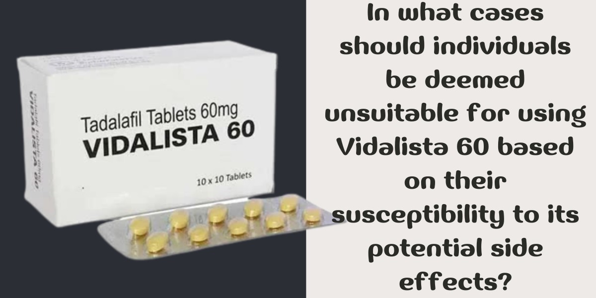 In what cases should individuals be deemed unsuitable for using Vidalista 60 based on their susceptibility to its potent