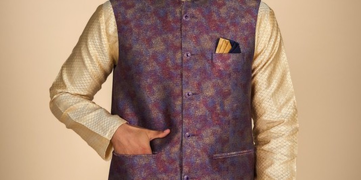 Revolutionize Your Wardrobe with DulhaGhar's Men's Kurta Jacket Set