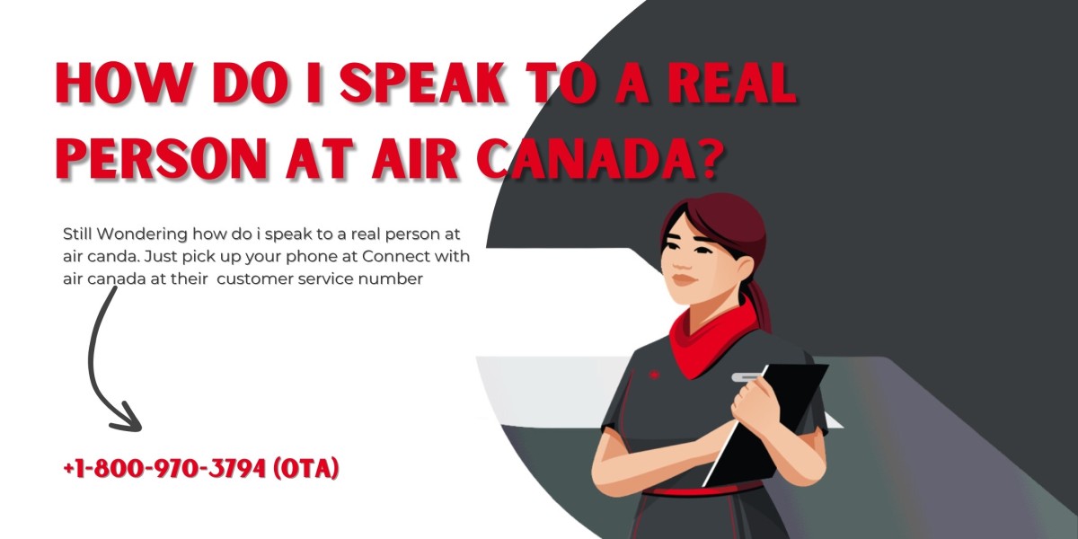 How can I speak to a real person at Air Canada