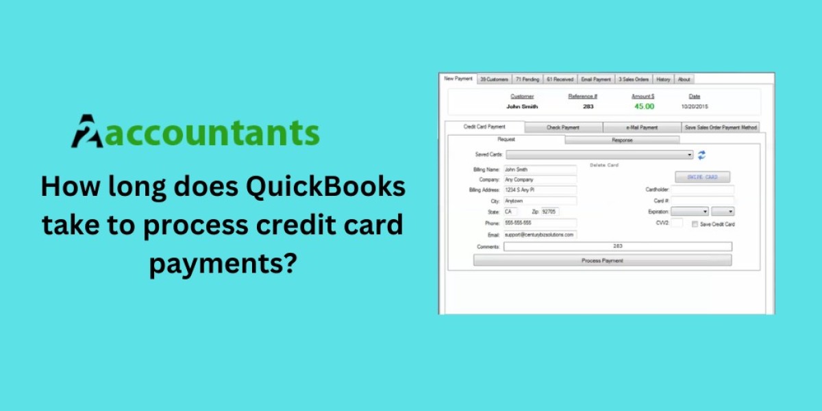 How long does QuickBooks take to process credit card payments?
