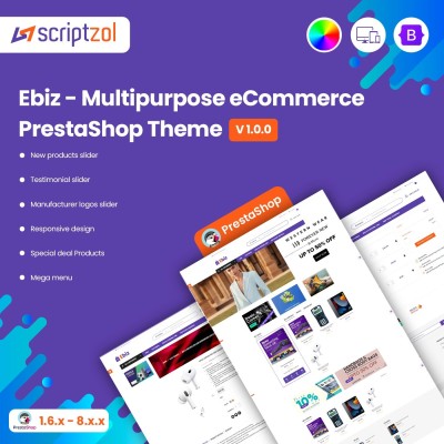 Ebiz Multipurpose eCommerce PrestaShop Theme - Scriptzol Profile Picture
