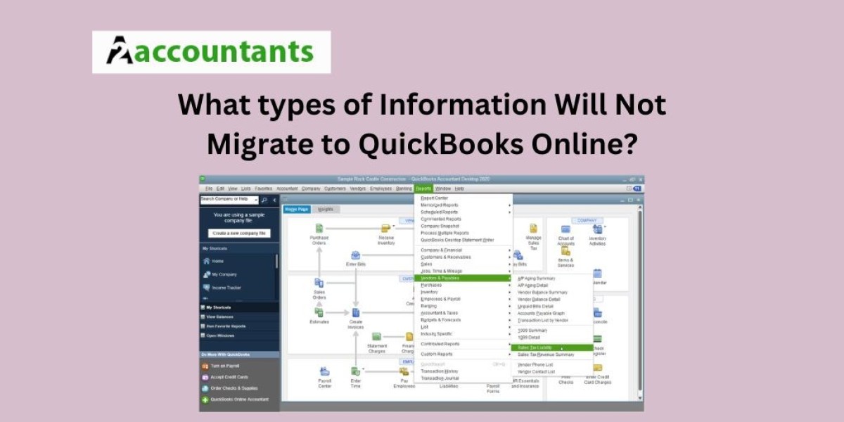 What types of Information Will Not Migrate to QuickBooks Online?