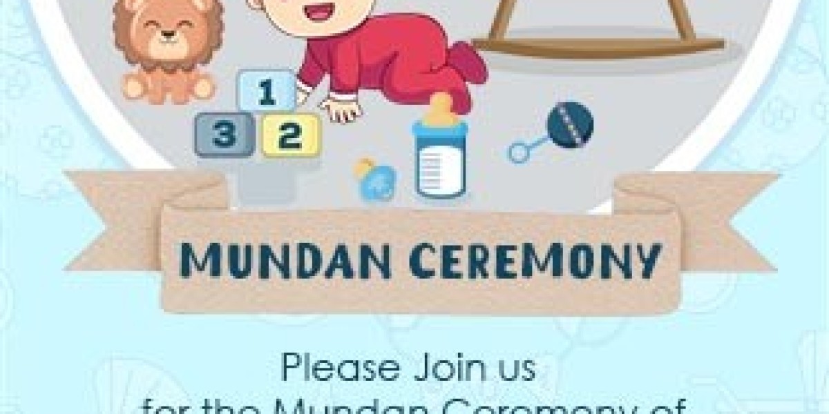 Mundan Card Invitation for a Traditional Ceremony
