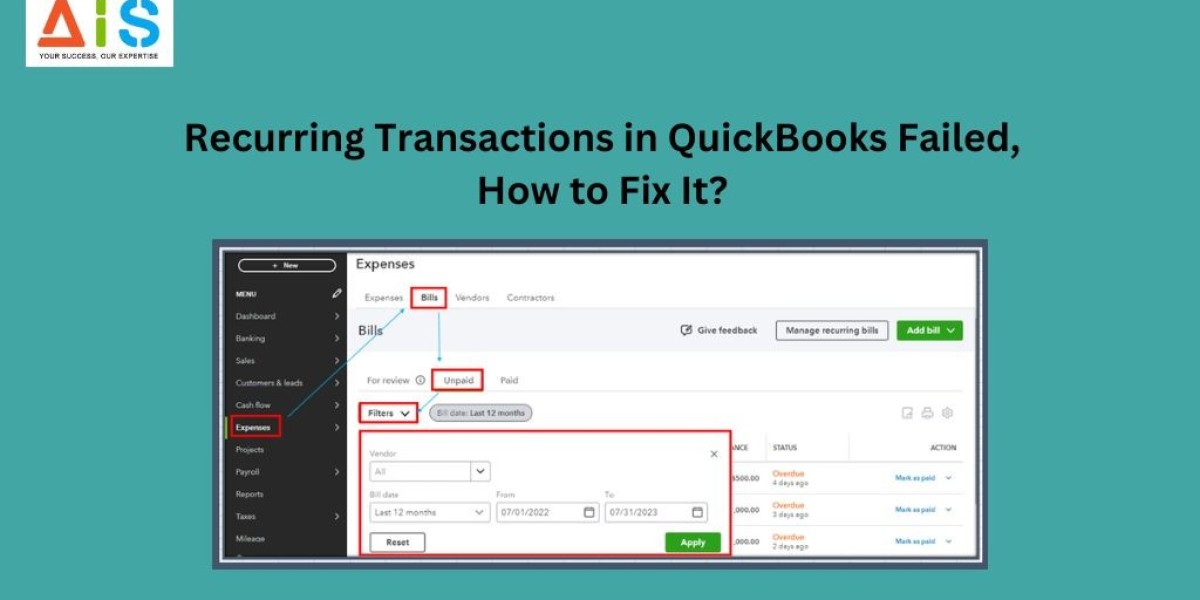 Recurring Transactions in QuickBooks Failed, How to Fix It?