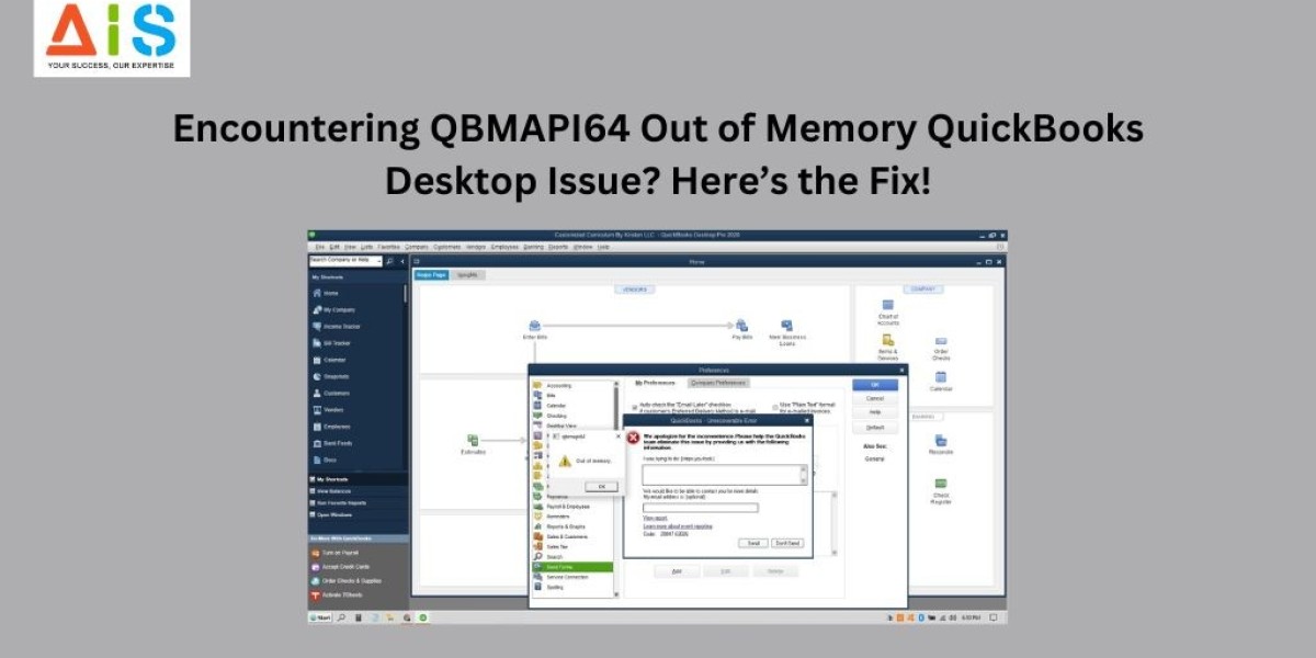 Encountering QBMAPI64 Out of Memory QuickBooks Desktop Issue? Here’s the Fix!
