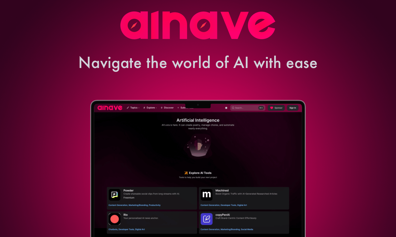 ainave - Navigate the world of AI with ease