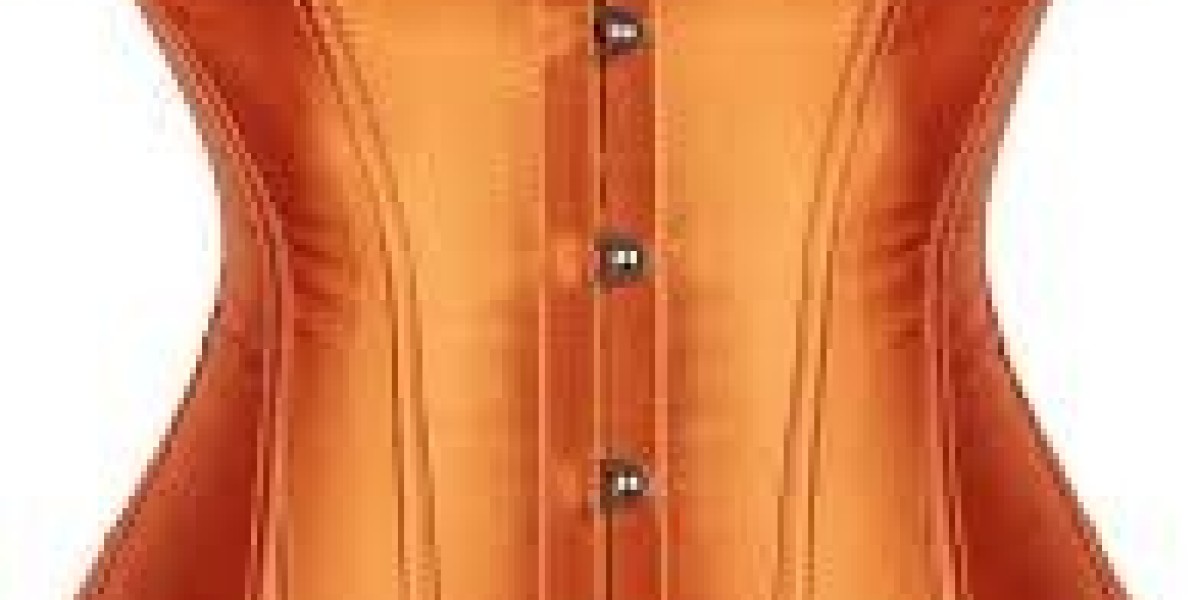 Elegance Redefined: Embracing the Satin Skirt Overbust Corset in Orange