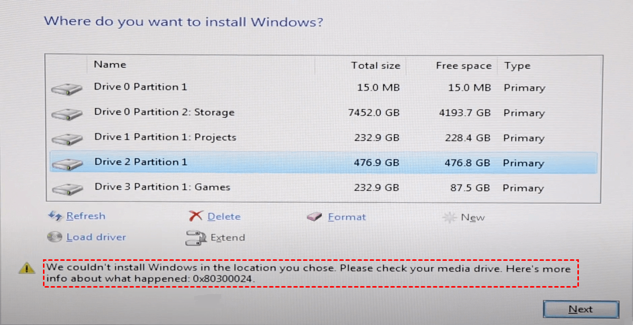 How to resolve Windows 10/11 Installation Error Code 0x8030024