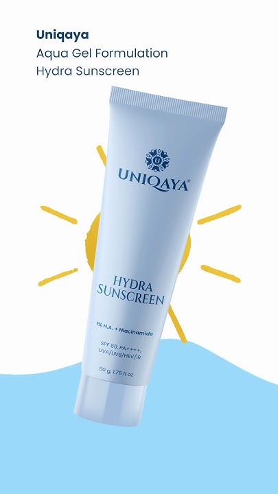 Uniqaya Hydra Sunscreen| Best Sunscreen | Glowing Sunscreen | SPF 60 PA++++ - YouTube