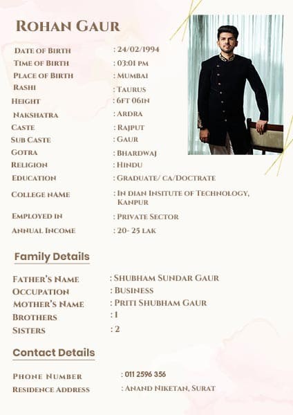 biodata format free download