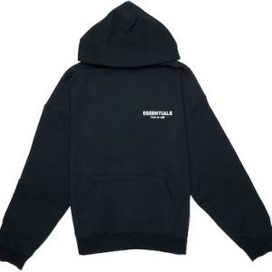 black essentials hoodie