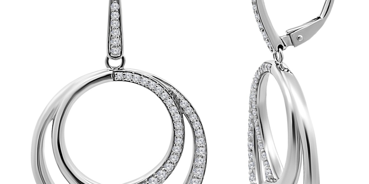 White Gold Diamond Earrings