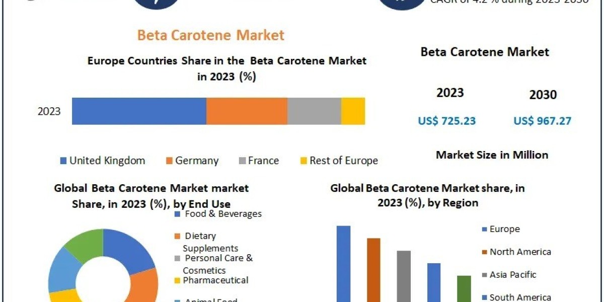 Beta Carotene Market Valued at USD 725.23 Mn in 2023, Projected to Reach USD 967.27 Mn by 2030