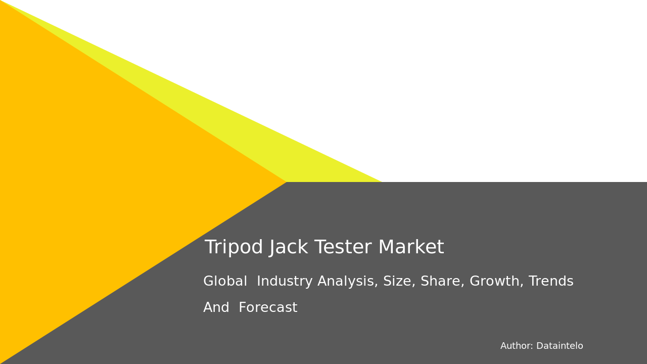 Tripod Jack Tester Market Research Report 2032