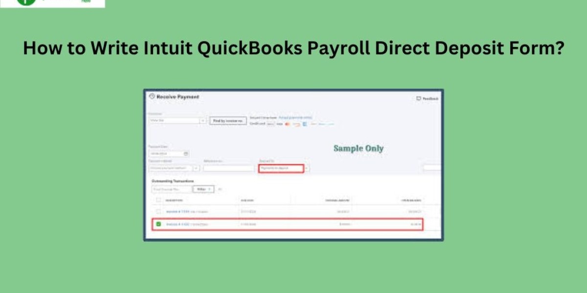 How to Write Intuit QuickBooks Payroll Direct Deposit Form?