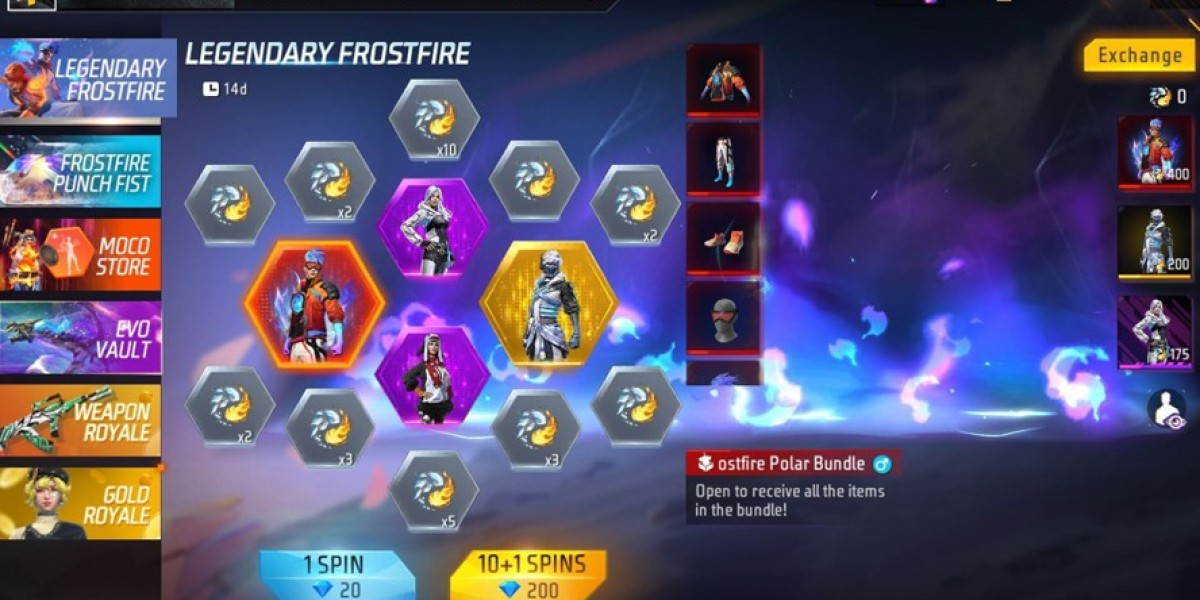 Frostfire Token Wheel in Free Fire—Spin & Win!