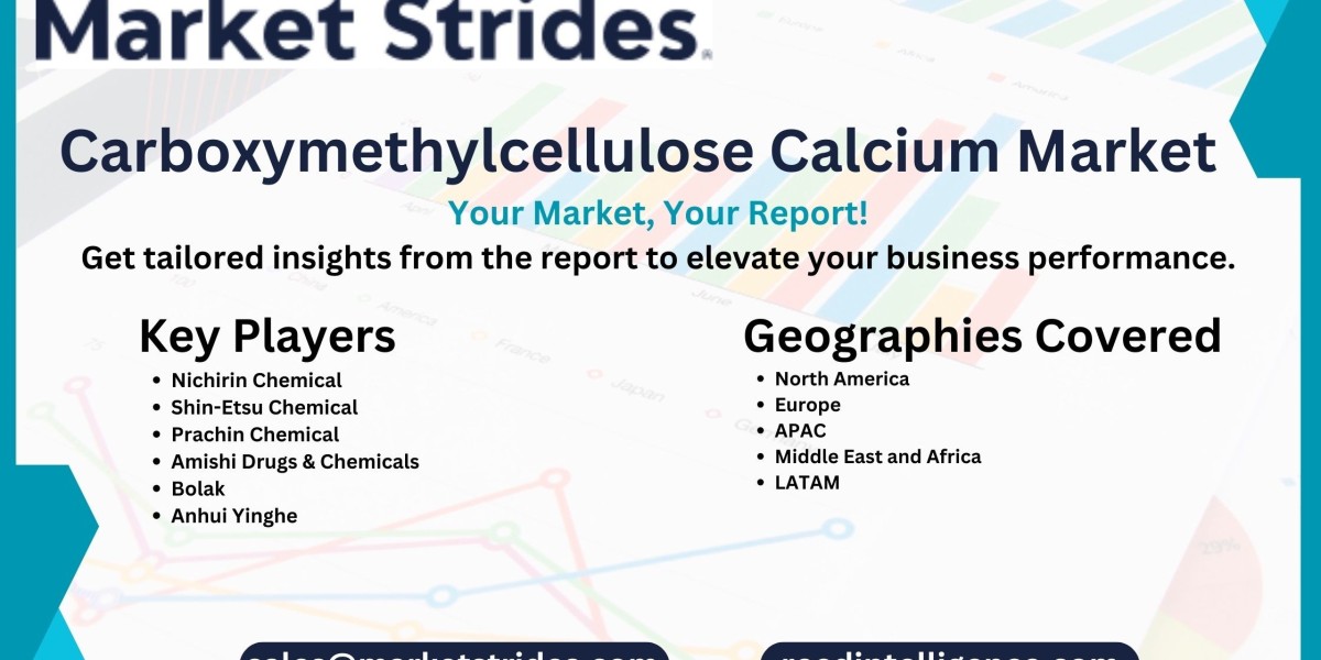 Carboxymethylcellulose Calcium Market: Global Industry Analysis and Forecast 2031 | Market Strides