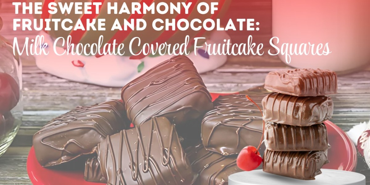 The Sweet Harmony of Fruitcake and Chocolate: Milk Chocolate Covered Fruitcake Squares