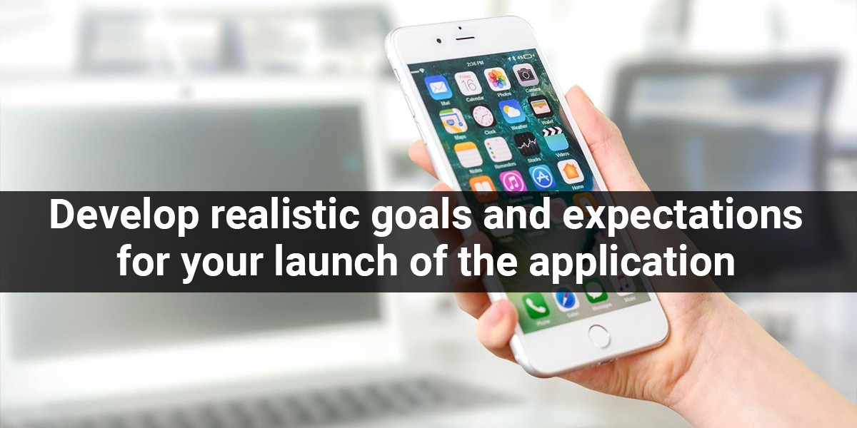 Develop realistic goals and expectations for your launch of the application