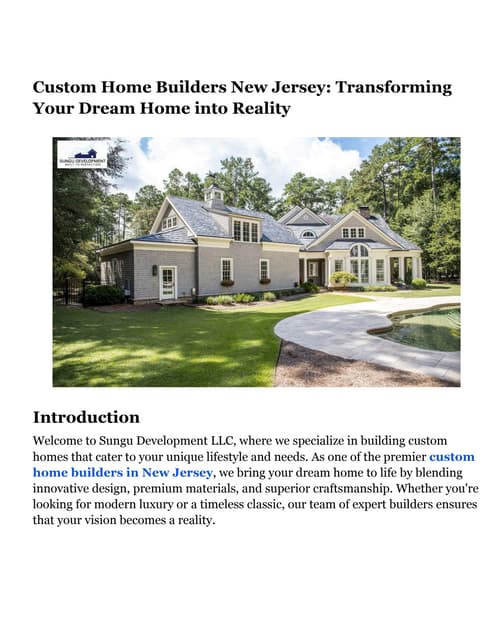 Custom Home Builders New Jersey - Sungu Development LLC.pdf