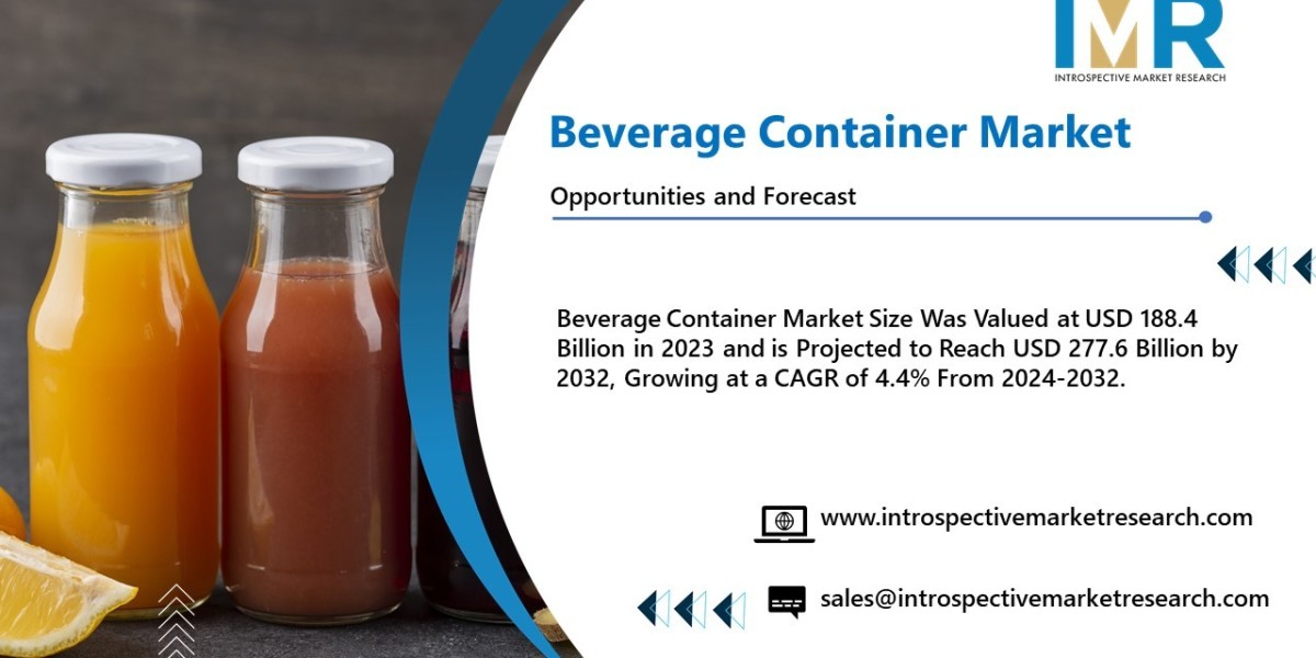 Beverage Container Market is projected to surge ahead at a CAGR of 4.4% from 2024 to 2032