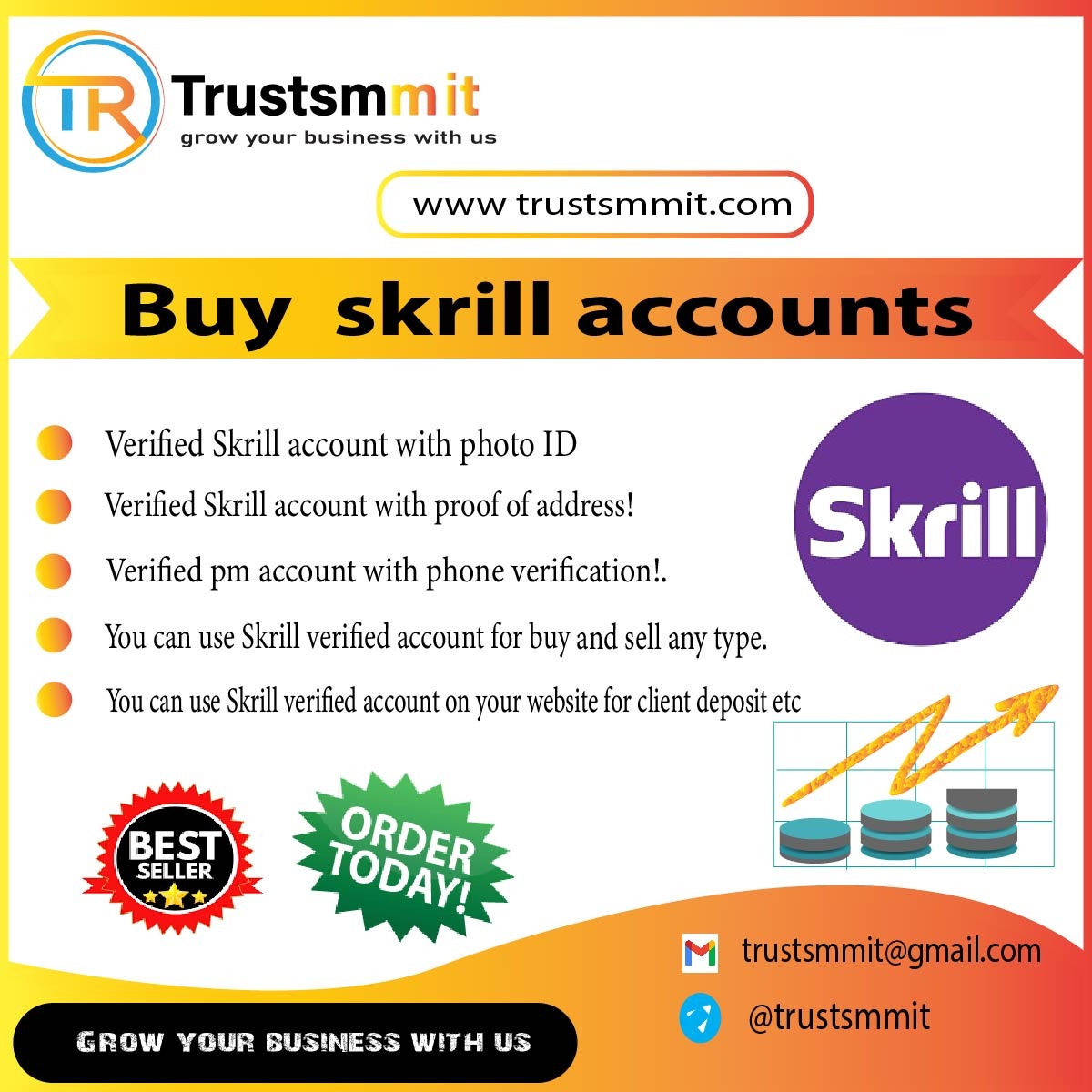 Buy Verified Skrill Accounts - Secure Connections, Verified Users