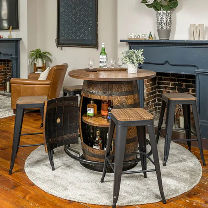 Unique Decor Ideas Featuring Whiskey Barrel Tables – Site Title