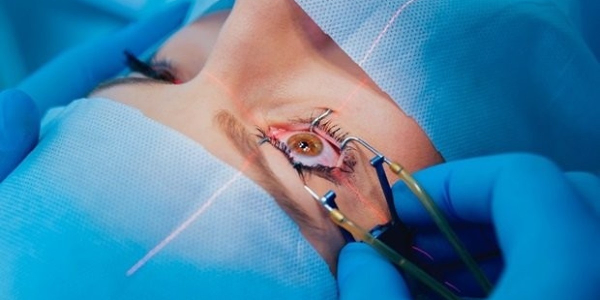 How do laser eye surgeons ensure safety and accuracy during the procedure?