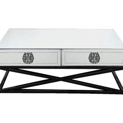 Athens Mirrored Coffee Table and Side Table Collection Profile Picture