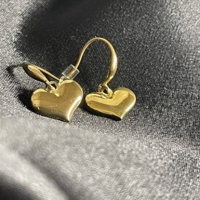 Women Cute Heart Design Hoop Earrings Jewelry For Everyday Wear Profile Picture