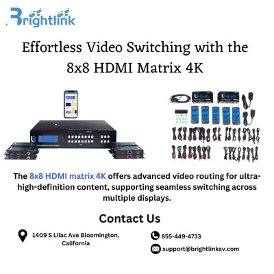 Effortless Video Switching with the 8x8 HDMI Matrix 4K Profile Picture