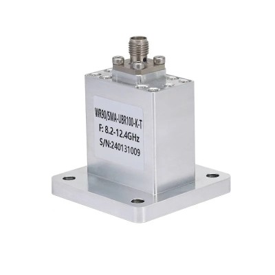 WR-90 to SMA Female Straight Waveguide to Coax Adapters with UBR100 Flange, 8.2 - 12.4GHz Profile Picture