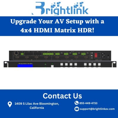 Upgrade Your AV Setup with a 4x4 HDMI Matrix HDR! Profile Picture