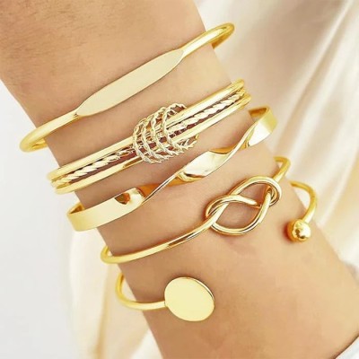 5 Latest Stylish Multilayer Gold Plated Bangle Bracelet for Women and Girls Profile Picture